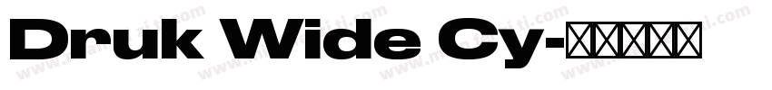 Druk Wide Cy字体转换